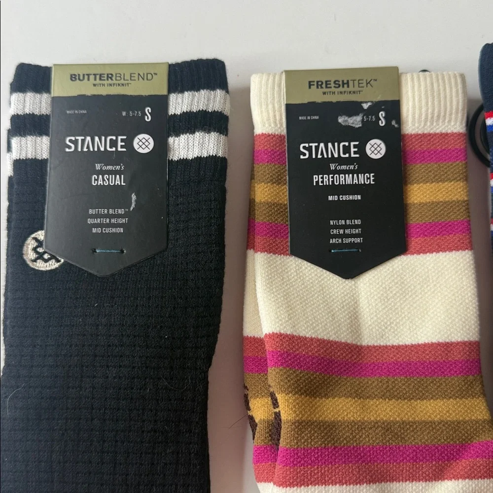 Stance Assortment of Socks. 3 Pairs. Small